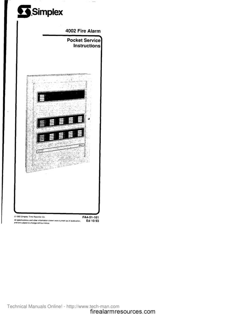 Simplex 4002 User manual