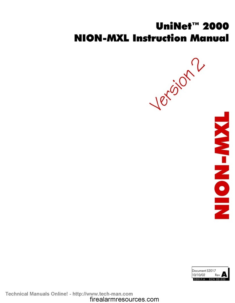 Uninet 2000 NION-MXL instruction manual