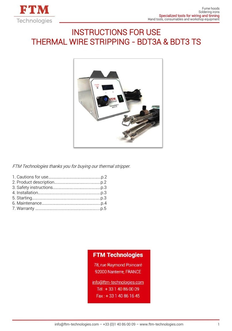 FTM Technologies BDT3A Instructions for use