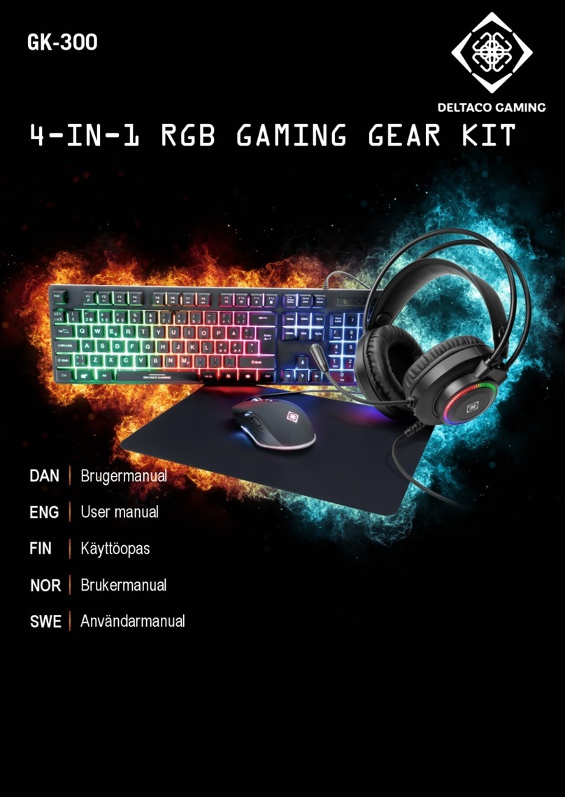 Deltaco Gaming GK-300 User manual