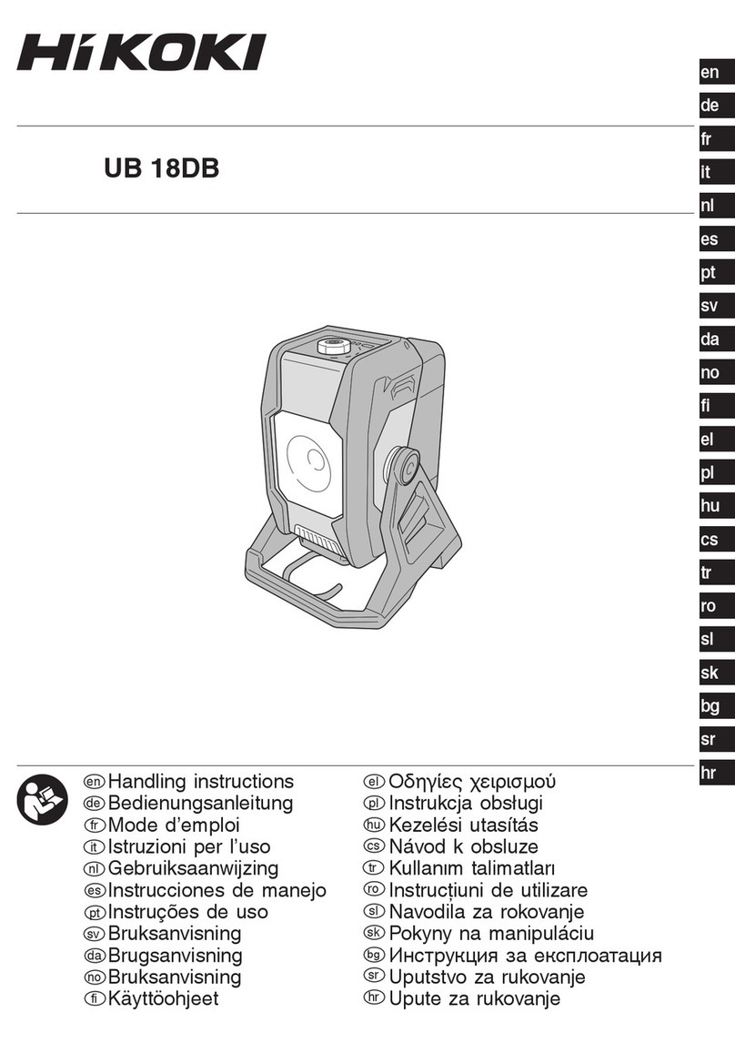 HIKOKI UB18DB Handling instructions