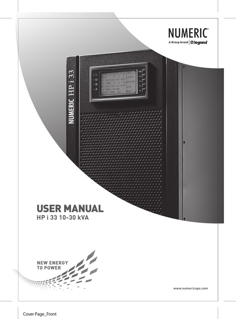 LEGRAND NUMERIC HP i 33 user manual