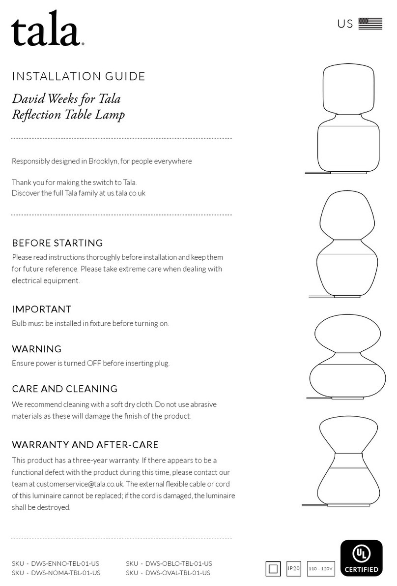 Tala SKU - DWS-ENNO-TBL-01-US installation guide