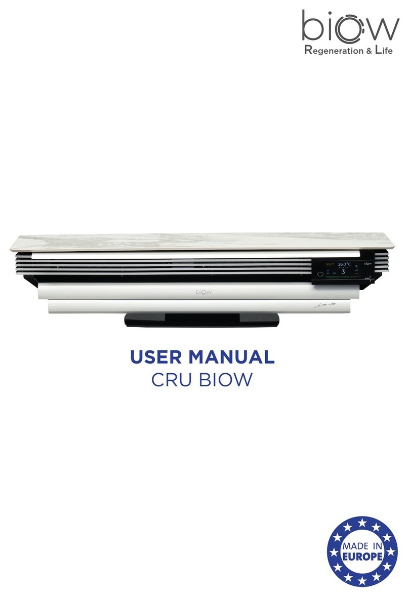 BIOWAIR biow 100 user manual