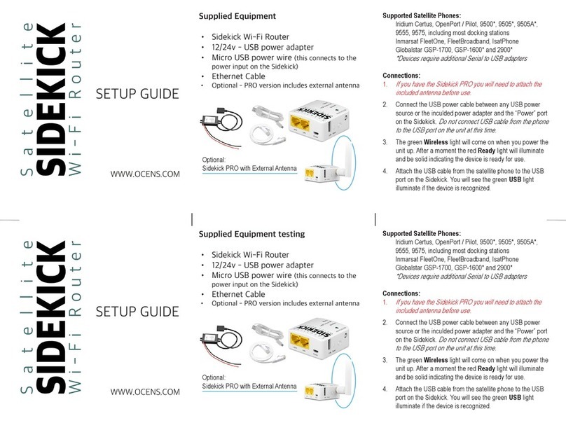 Ocens Sidekick Setup guide