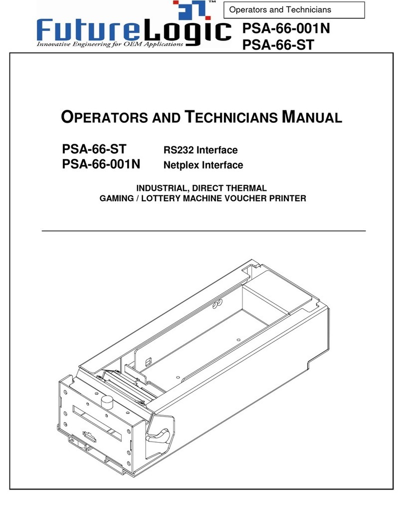 FutureLogic PSA-66-001N Operator's manual
