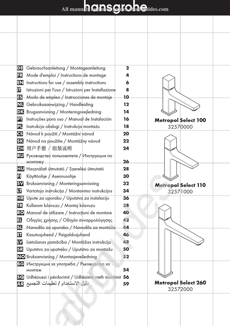 Hans Grohe Metropol Select 100 Manual Hans Grohe Metropol Select 100 Manual