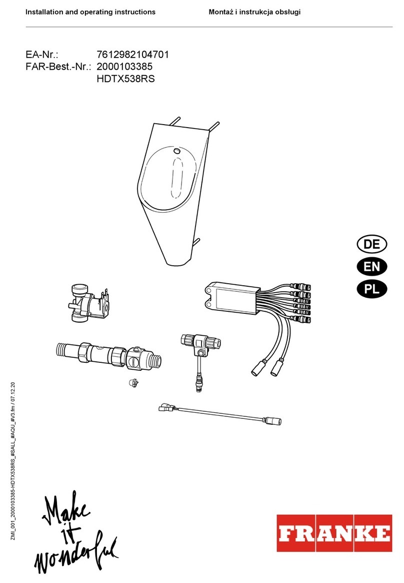 Franke 7612982104701 User manual Franke 7612982104701 User manual