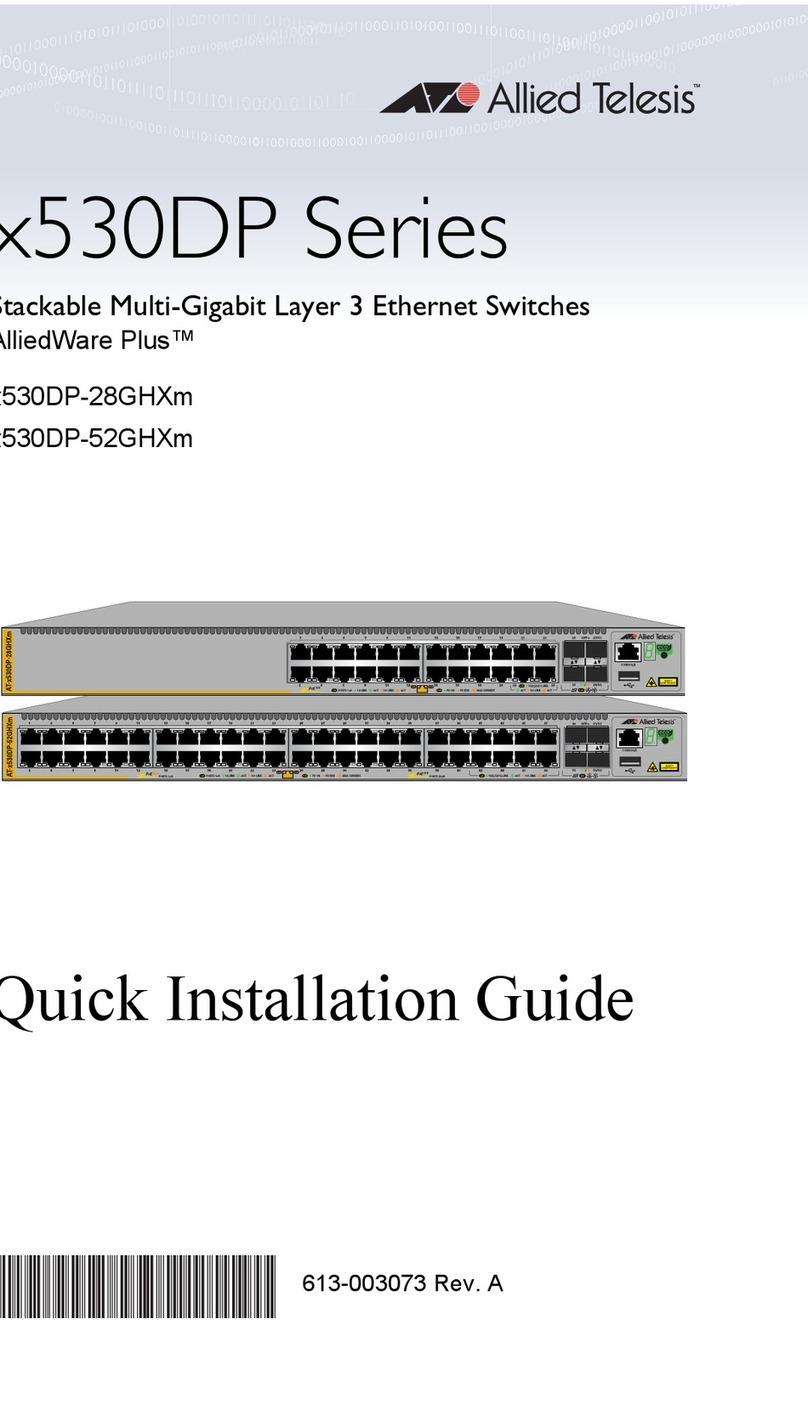 Allied Telesis AlliedWare Plus x530DP Series Quick installation guide