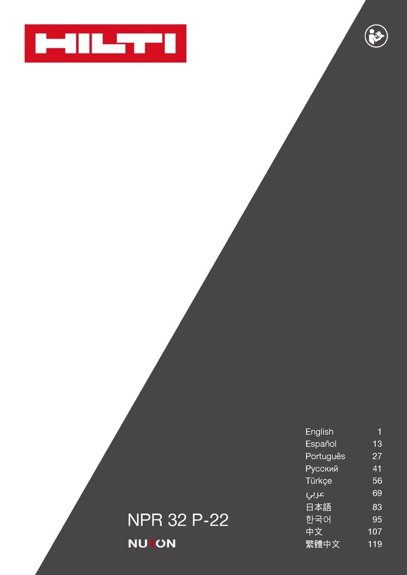 Hilti NURON NPR 32 P-22 User manual