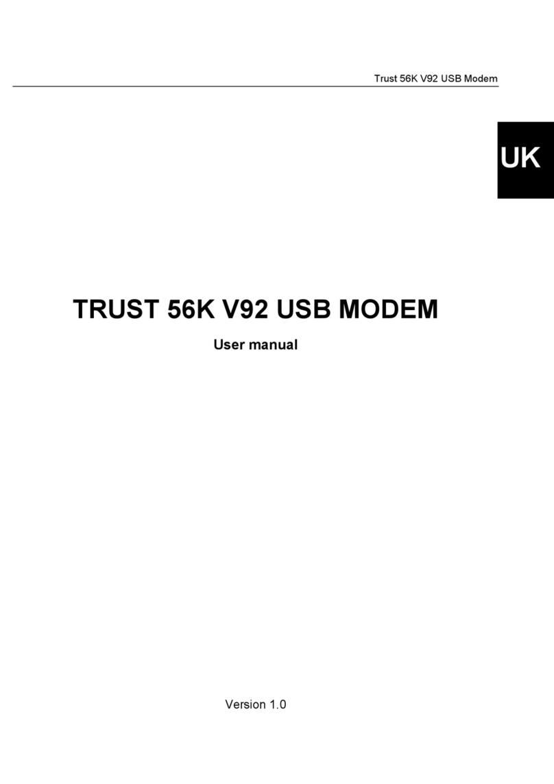Trust 56K V92 External Modem user manual