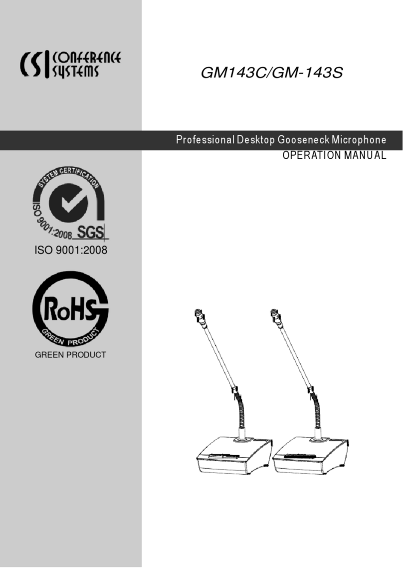 CSI GM143C User manual