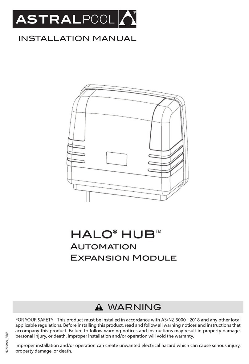 Astral Pool HALO HUB installation manual