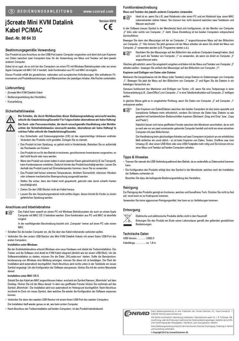 Conrad j5create User manual