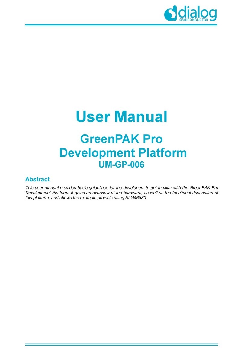 Dialog Semiconductor GreenPAK Pro user manual