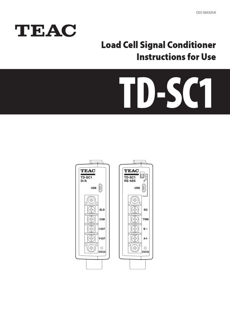 Teac TD-SC1 User manual