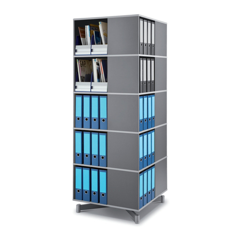 Bindertek Dealer Solutions Spin-N-Store Square Carousel User manual