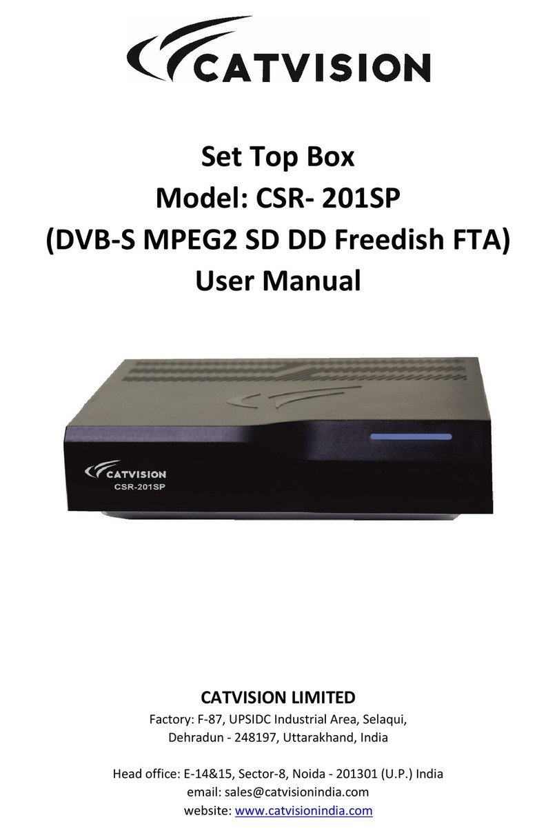 CATVISION CSR-201SP User manual