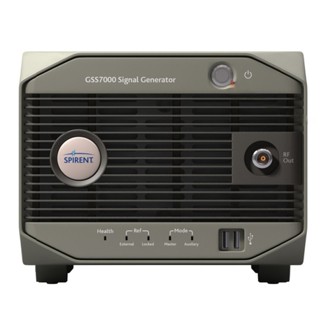 Spirent GSS7000 quick start guide