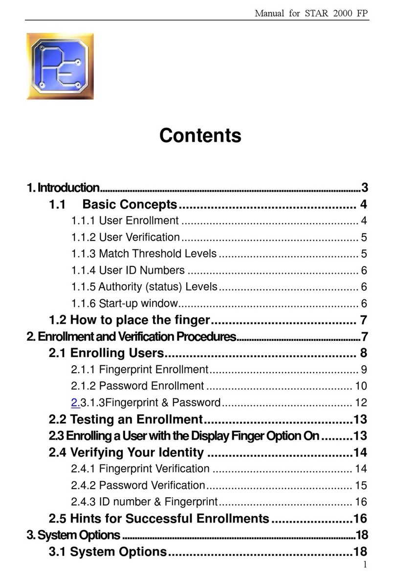 PE 2000 FP User manual
