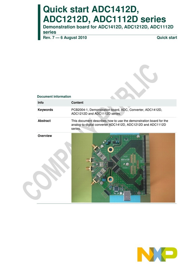 NXP Semiconductors ADC1412D Series User manual