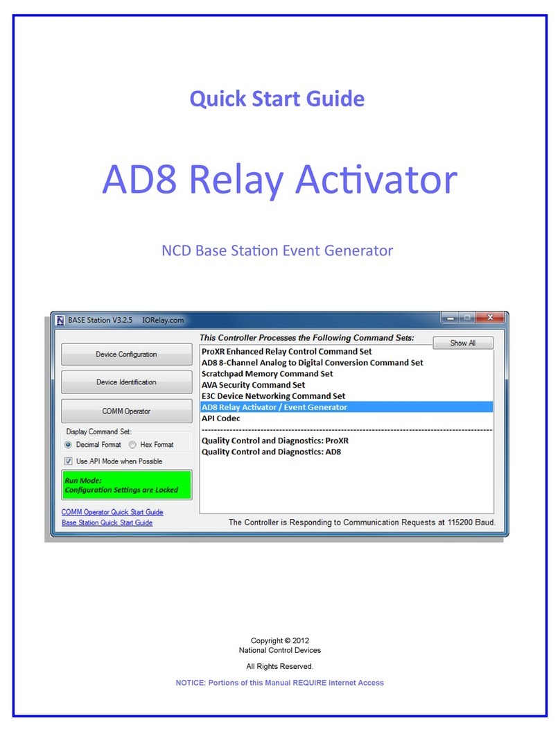 NCD AD8 quick start guide