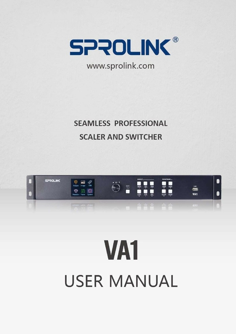 SPROLINK VA1 user manual