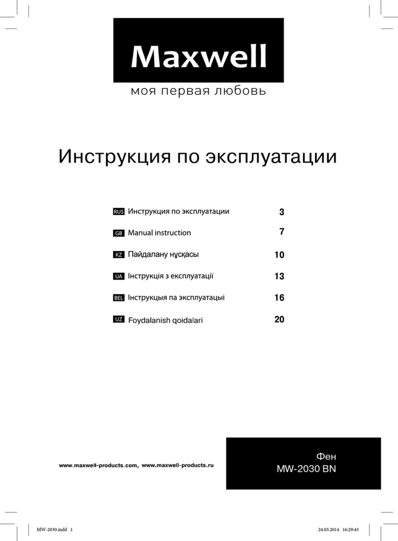 Maxwell MW-2030 BN User manual