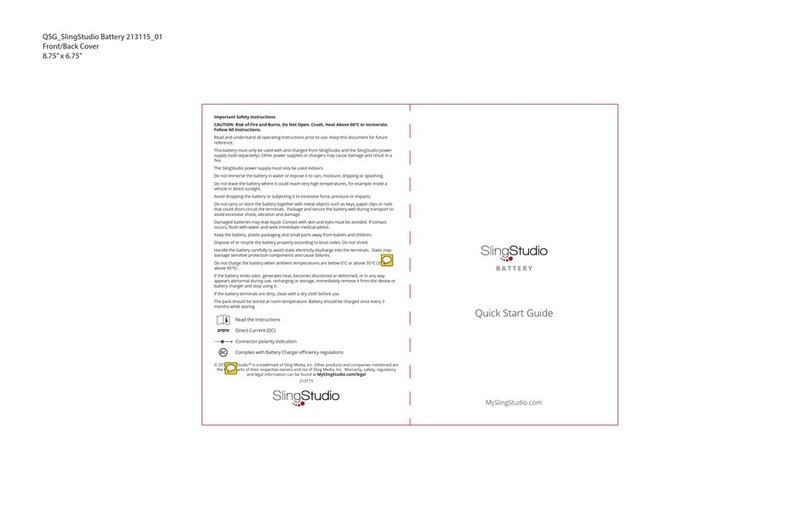 SLINGSTUDIO 213115 quick start guide