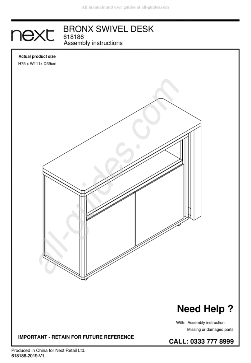 Next BRONX 618186 User manual Next BRONX 618186 User manual