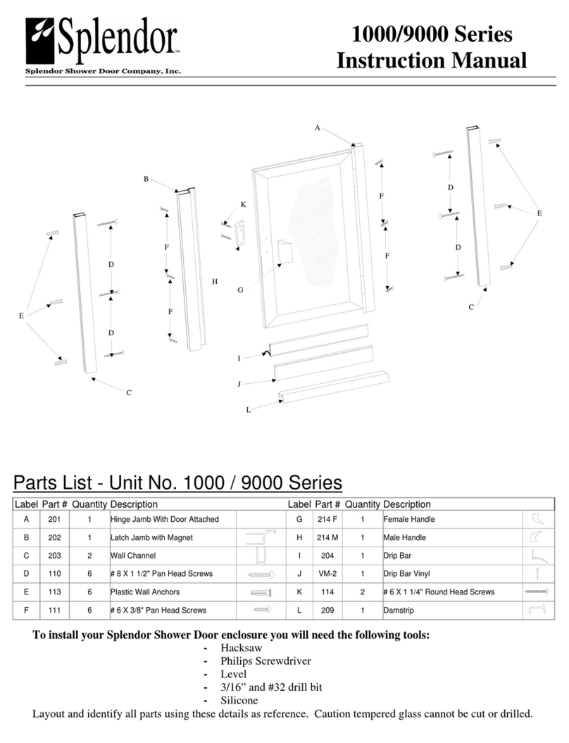 Splendor 1000 Series instruction manual