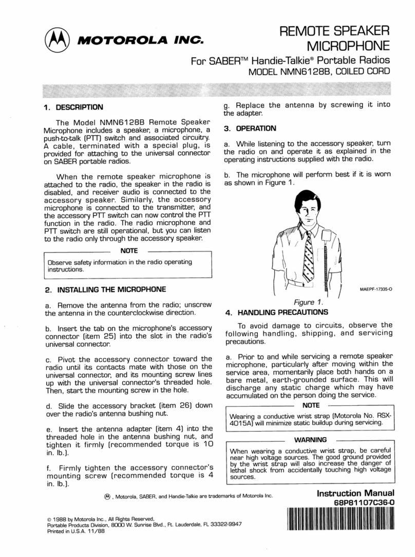 Motorola NMN6128B User manual