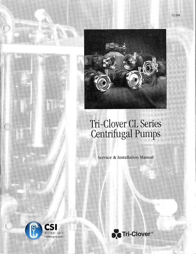 CSI Tri-Clover CL Series Service & installation manual