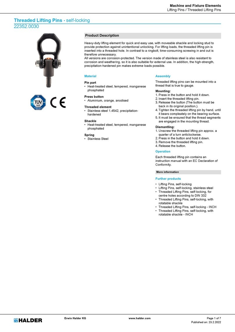HALDER 22352.0030 quick start guide