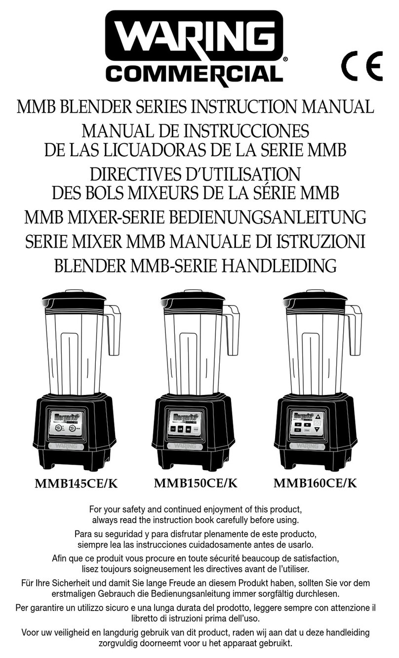 Waring MMB Series User manual
