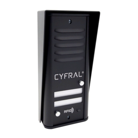 Cyfral COSMO-R quick start guide