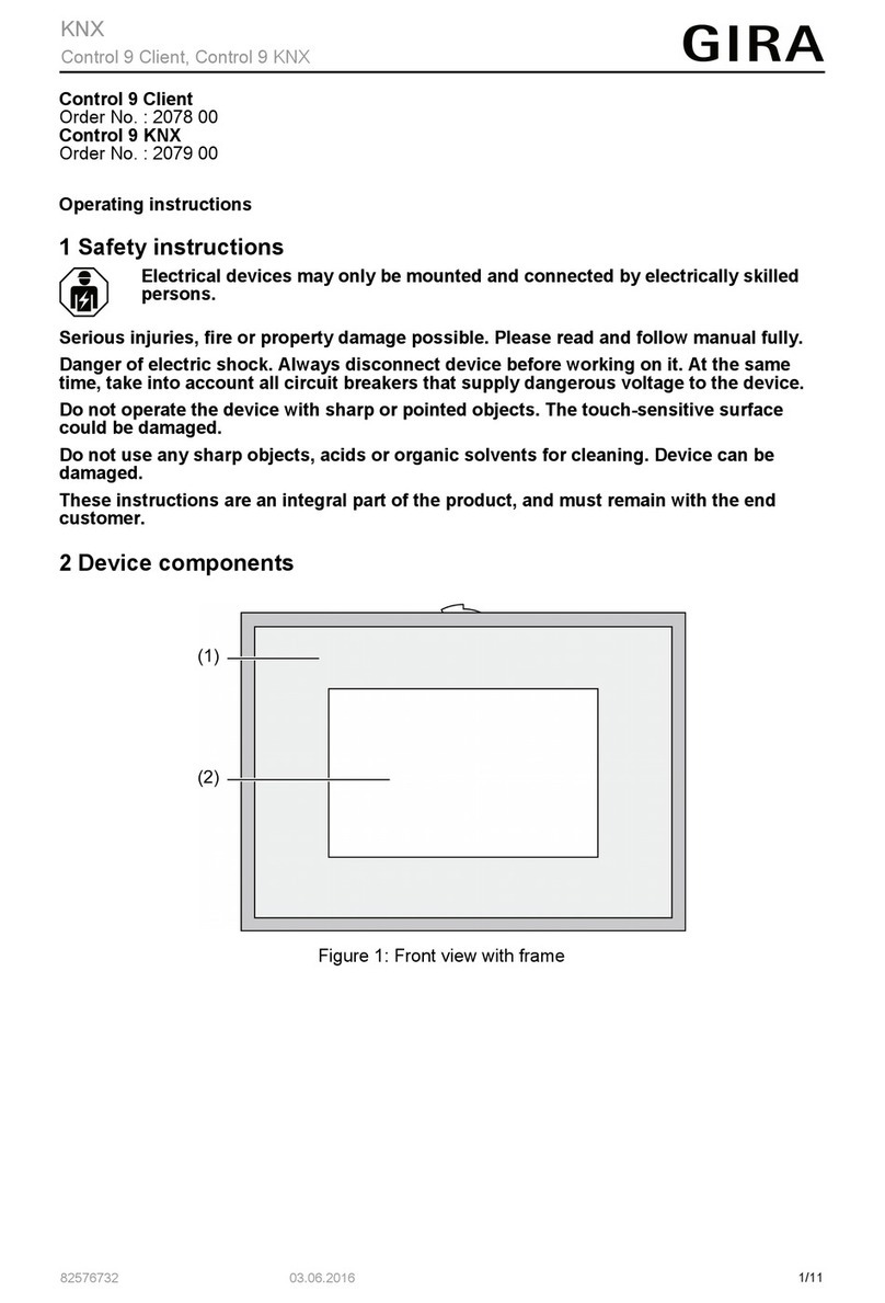 Gira Control 9 Client User manual