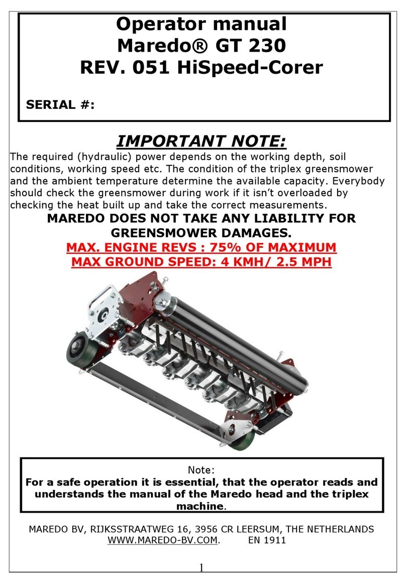MAREDO GT 230 Operator's manual