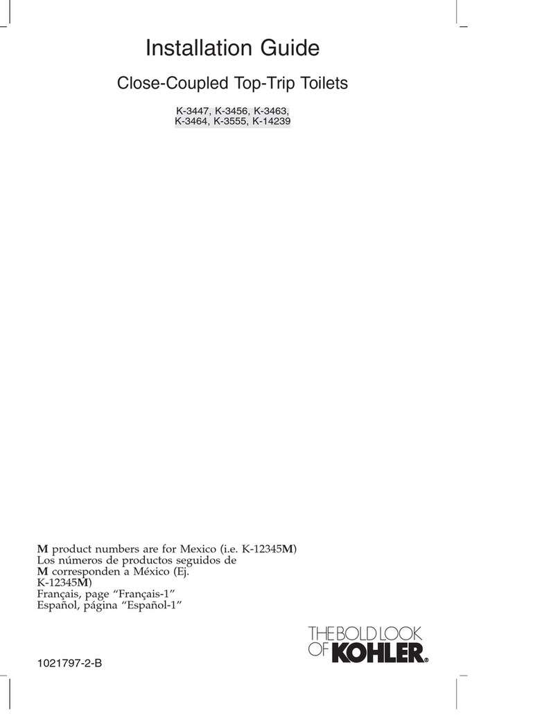 Kohler K-3447 User manual