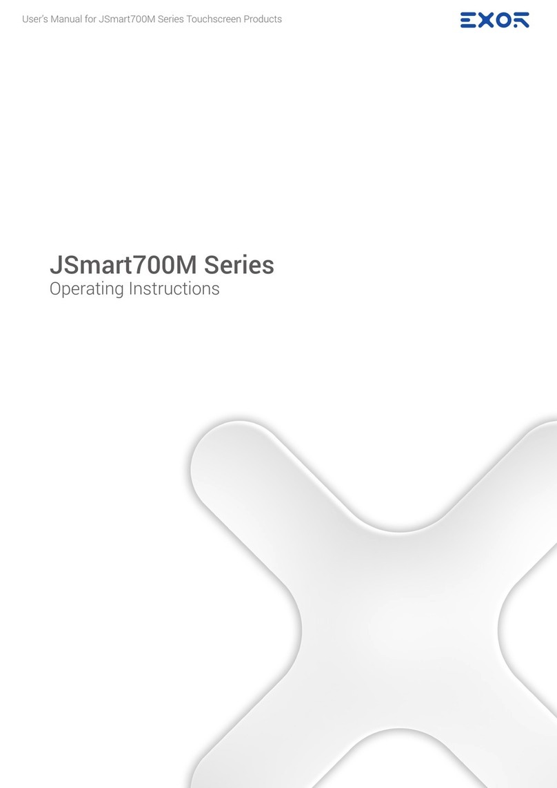 Exor JSmart700M Series User manual Exor JSmart700M Series User manual