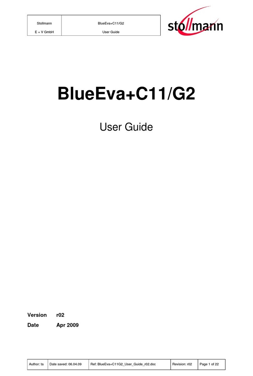 Stollmann BlueEva+C11/G2 user guide Stollmann BlueEva+C11/G2 user guide