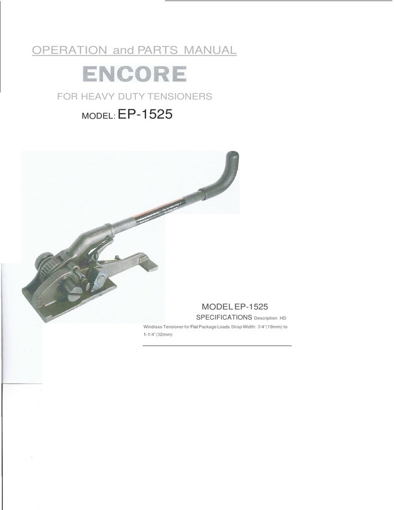Encore EP-1525 Operation and parts manual