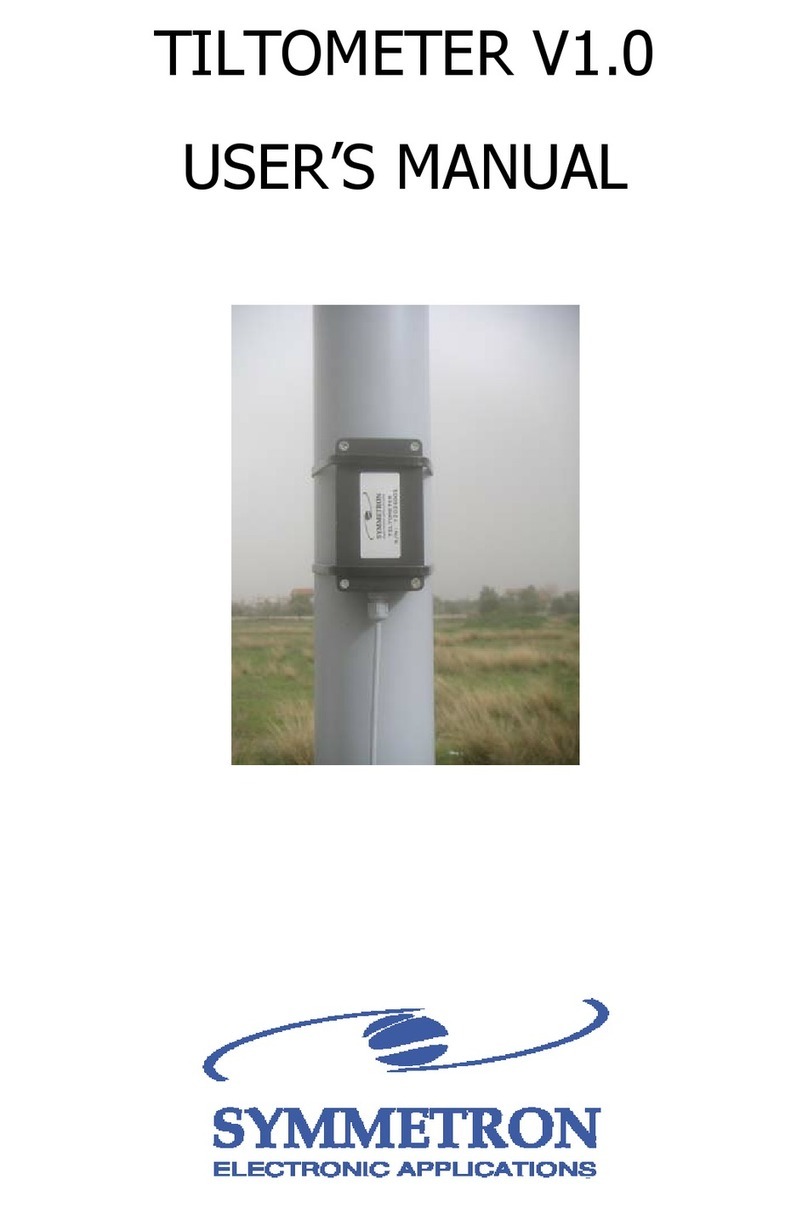 Symmetron TILTOMETER user manual