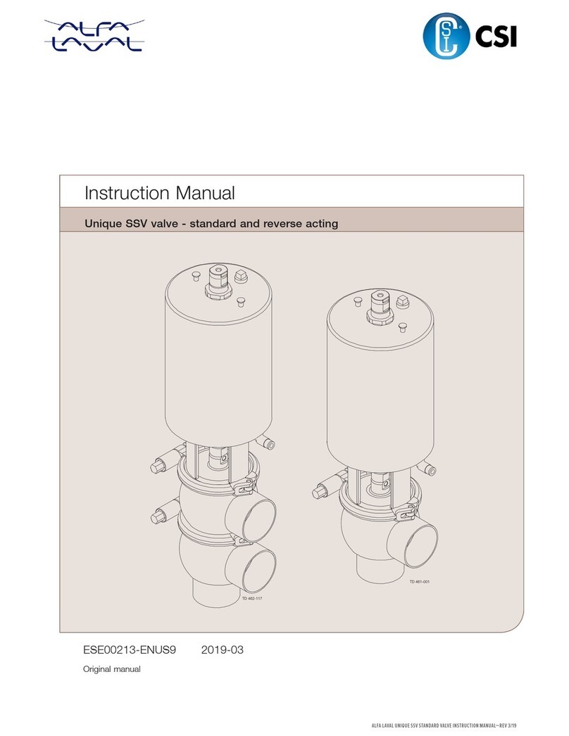 Alfalaval SSV User manual Alfalaval SSV User manual
