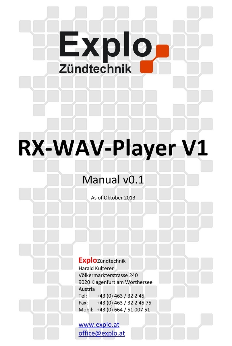 Explo RX-WAV-Player manual
