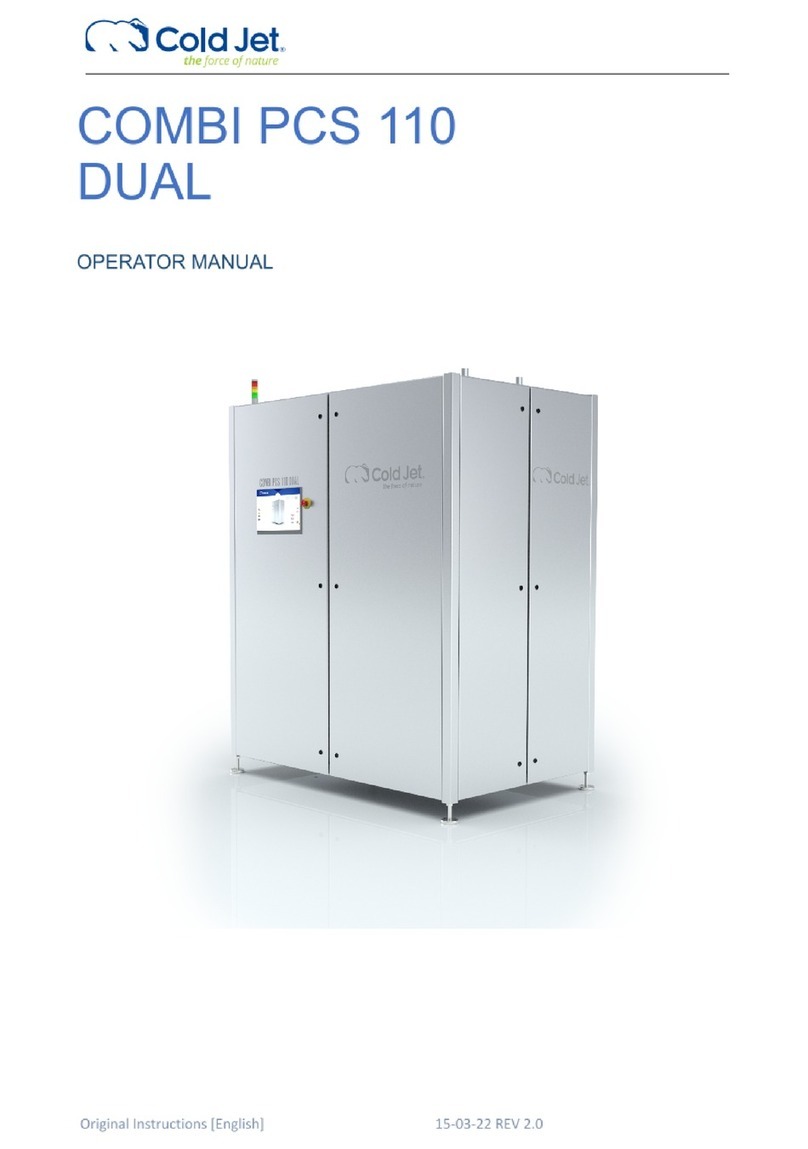 Cold Jet COMBI PCS 110 DUAL User manual
