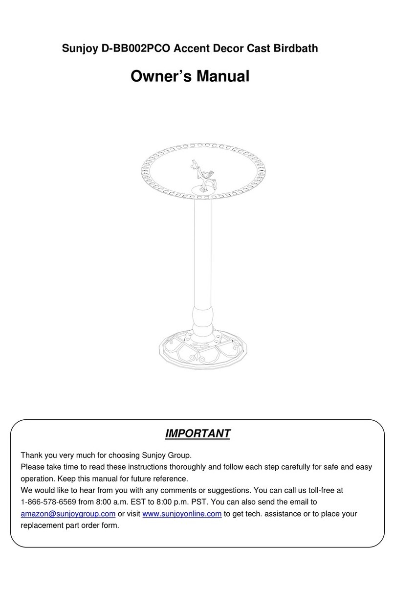 Sunjoy D-BB002PCO owner's manual