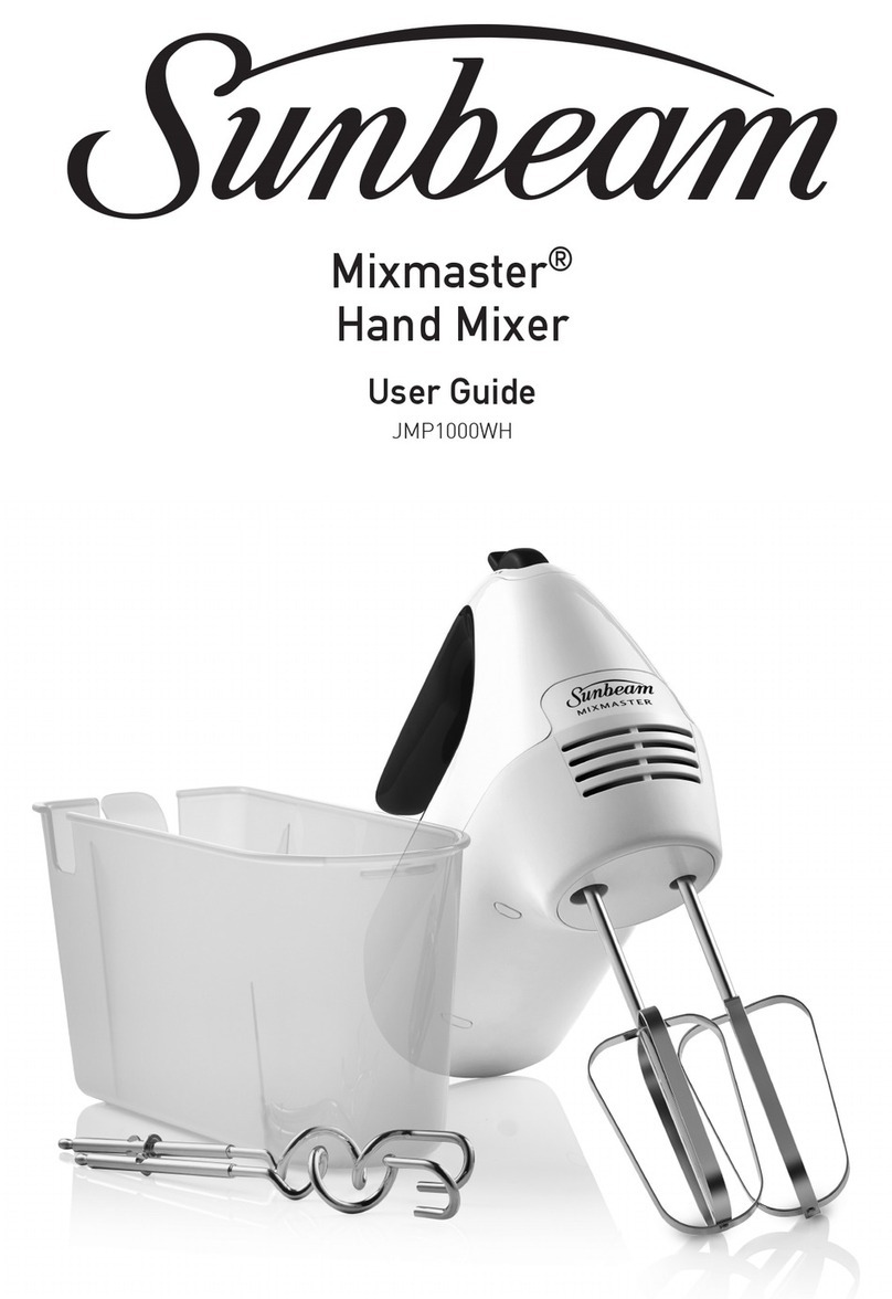 Sunbeam Mixmaster JMP1000WH User manual