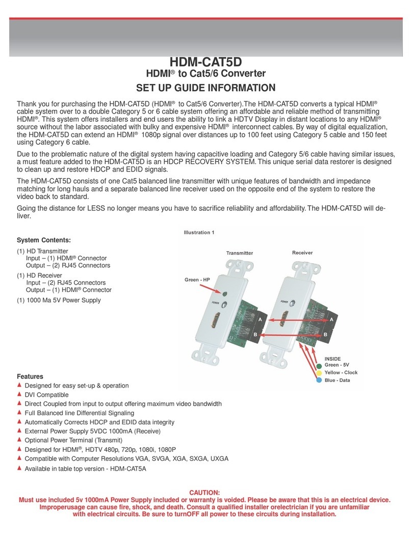 Ethereal HDM-CAT5D Setup guide