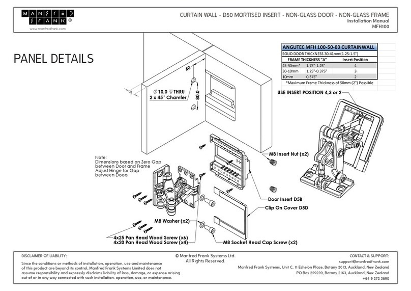 manfred frank MFH100 installation manual
